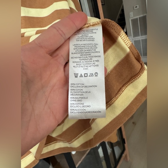 Anthropologie Maeve Cotton Boxy Oversized V-Neck Top sweater ribbed pullover - Picture 12 of 12